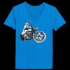 Ladies’  Junior Fine Jersey V-Neck Longer Length T-Shirt Thumbnail
