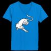 Ladies’  Junior Fine Jersey V-Neck Longer Length T-Shirt Thumbnail