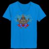 Ladies’  Junior Fine Jersey V-Neck Longer Length T-Shirt Thumbnail