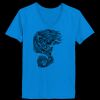 Ladies’  Junior Fine Jersey V-Neck Longer Length T-Shirt Thumbnail