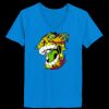Ladies’  Junior Fine Jersey V-Neck Longer Length T-Shirt Thumbnail