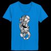 Ladies’  Junior Fine Jersey V-Neck Longer Length T-Shirt Thumbnail