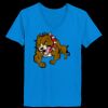 Ladies’  Junior Fine Jersey V-Neck Longer Length T-Shirt Thumbnail