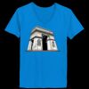 Ladies’  Junior Fine Jersey V-Neck Longer Length T-Shirt Thumbnail
