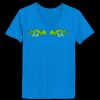 Ladies’  Junior Fine Jersey V-Neck Longer Length T-Shirt Thumbnail