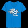 Ladies’  Junior Fine Jersey V-Neck Longer Length T-Shirt Thumbnail