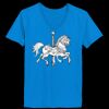 Ladies’  Junior Fine Jersey V-Neck Longer Length T-Shirt Thumbnail