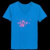 Ladies’  Junior Fine Jersey V-Neck Longer Length T-Shirt Thumbnail