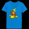 Ladies’  Junior Fine Jersey V-Neck Longer Length T-Shirt Thumbnail