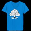 Ladies’  Junior Fine Jersey V-Neck Longer Length T-Shirt Thumbnail