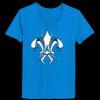 Ladies’  Junior Fine Jersey V-Neck Longer Length T-Shirt Thumbnail