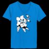 Ladies’  Junior Fine Jersey V-Neck Longer Length T-Shirt Thumbnail