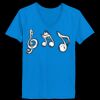 Ladies’  Junior Fine Jersey V-Neck Longer Length T-Shirt Thumbnail