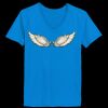 Ladies’  Junior Fine Jersey V-Neck Longer Length T-Shirt Thumbnail
