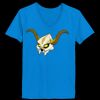 Ladies’  Junior Fine Jersey V-Neck Longer Length T-Shirt Thumbnail