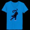 Ladies’  Junior Fine Jersey V-Neck Longer Length T-Shirt Thumbnail