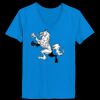 Ladies’  Junior Fine Jersey V-Neck Longer Length T-Shirt Thumbnail