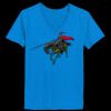 Ladies’  Junior Fine Jersey V-Neck Longer Length T-Shirt Thumbnail