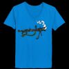 Ladies’  Junior Fine Jersey V-Neck Longer Length T-Shirt Thumbnail