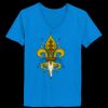 Ladies’  Junior Fine Jersey V-Neck Longer Length T-Shirt Thumbnail