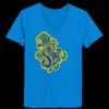 Ladies’  Junior Fine Jersey V-Neck Longer Length T-Shirt Thumbnail