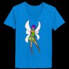 Ladies’  Junior Fine Jersey V-Neck Longer Length T-Shirt Thumbnail
