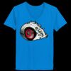 Ladies’  Junior Fine Jersey V-Neck Longer Length T-Shirt Thumbnail