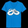 Ladies’  Junior Fine Jersey V-Neck Longer Length T-Shirt Thumbnail