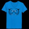 Ladies’  Junior Fine Jersey V-Neck Longer Length T-Shirt Thumbnail