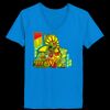 Ladies’  Junior Fine Jersey V-Neck Longer Length T-Shirt Thumbnail