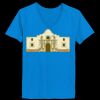 Ladies’  Junior Fine Jersey V-Neck Longer Length T-Shirt Thumbnail