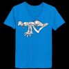 Ladies’  Junior Fine Jersey V-Neck Longer Length T-Shirt Thumbnail