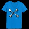 Ladies’  Junior Fine Jersey V-Neck Longer Length T-Shirt Thumbnail