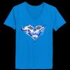 Ladies’  Junior Fine Jersey V-Neck Longer Length T-Shirt Thumbnail