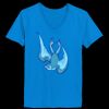 Ladies’  Junior Fine Jersey V-Neck Longer Length T-Shirt Thumbnail