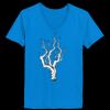 Ladies’  Junior Fine Jersey V-Neck Longer Length T-Shirt Thumbnail