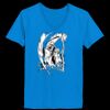 Ladies’  Junior Fine Jersey V-Neck Longer Length T-Shirt Thumbnail