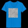 Ladies’  Junior Fine Jersey V-Neck Longer Length T-Shirt Thumbnail
