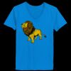 Ladies’  Junior Fine Jersey V-Neck Longer Length T-Shirt Thumbnail