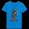 Ladies’  Junior Fine Jersey V-Neck Longer Length T-Shirt Thumbnail
