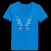 Ladies’  Junior Fine Jersey V-Neck Longer Length T-Shirt Thumbnail