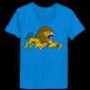 Ladies’  Junior Fine Jersey V-Neck Longer Length T-Shirt Thumbnail