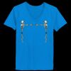 Ladies’  Junior Fine Jersey V-Neck Longer Length T-Shirt Thumbnail