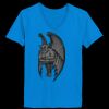 Ladies’  Junior Fine Jersey V-Neck Longer Length T-Shirt Thumbnail