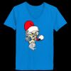 Ladies’  Junior Fine Jersey V-Neck Longer Length T-Shirt Thumbnail