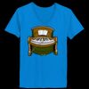 Ladies’  Junior Fine Jersey V-Neck Longer Length T-Shirt Thumbnail