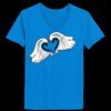 Ladies’  Junior Fine Jersey V-Neck Longer Length T-Shirt Thumbnail