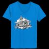 Ladies’  Junior Fine Jersey V-Neck Longer Length T-Shirt Thumbnail