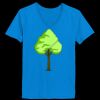 Ladies’  Junior Fine Jersey V-Neck Longer Length T-Shirt Thumbnail