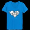 Ladies’  Junior Fine Jersey V-Neck Longer Length T-Shirt Thumbnail